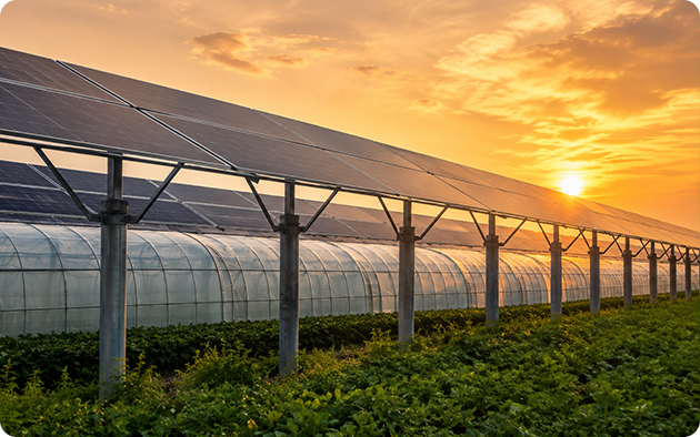 Sistema de montaje de agricultura solar