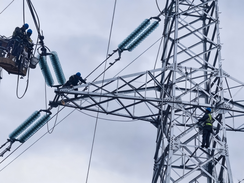 Torres de transmisión de energía de 330 kV en China