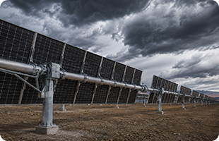 Estructura de acero para sistemas de seguimiento solar