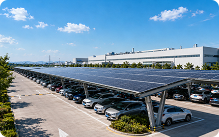 Sistema de montaje de cochera solar